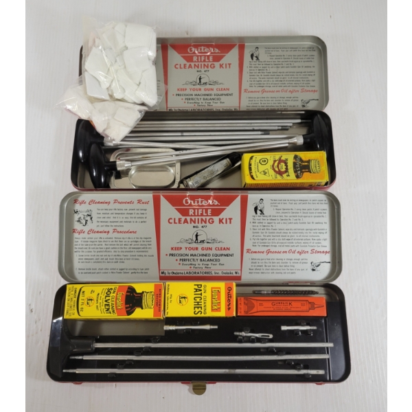LOT OF 2 - OUTER'S GUNSLICK RIFLE KITS - INCL .22CAL & .30 CAL