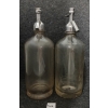 Image 3 : LOT OF 2 - HENRY LUTZ & SON & LIBERTY - CLEAR ACID-ETCHED - SELTZER BOTTLES