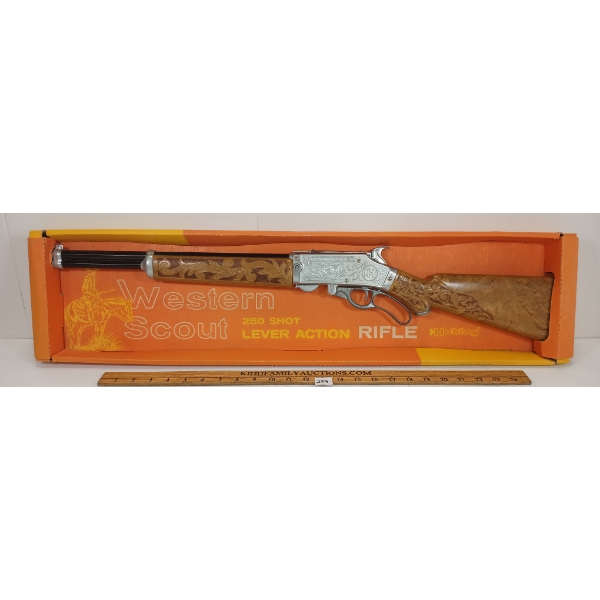 HUBLEY WESTERN SCOUT 250 SHOT LEVER ACTION RIFLE 