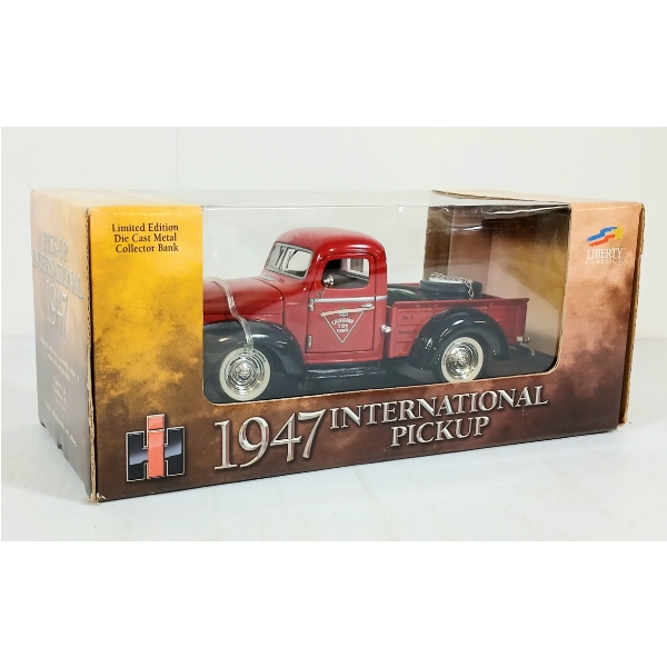 LIBERTY CLASSICS 1947 CANADIAN TIRE PICK-UP INTERNATIONAL DIECAST COIN BANK