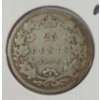 Image 3 : LOT OF 2 - 1900 & 1901 CDN 25 CENT SILVER COINS