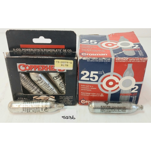 CO2 POWERLETS: 28X CROSMAN & COPPERHEAD