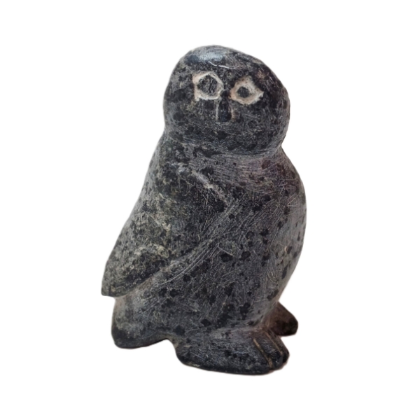 SNOWY OWL BY TWAMIE OKAITOK (1900 - 1963) - STONE