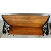 Image 11 : GARDEN BENCH W/ ORNATE SCROLLWORK WROUGHT IRON ENDS 