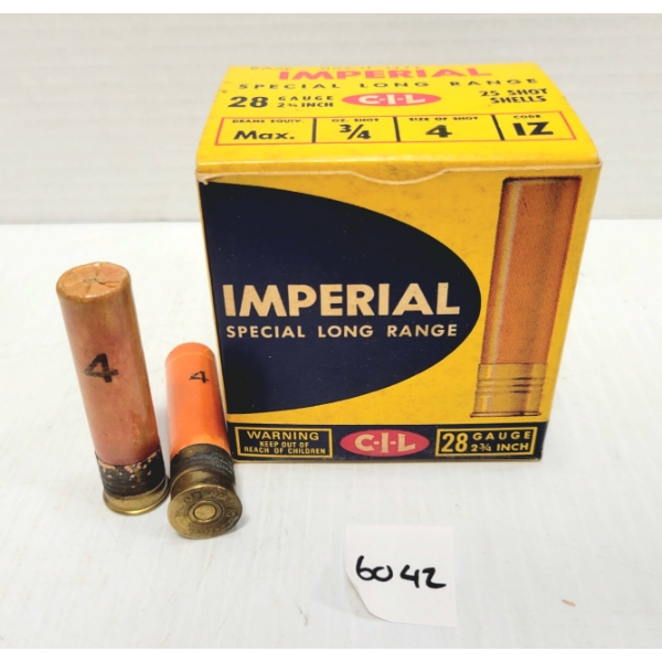 AMMO: 25X CIL 28 GA 2 3/4 IN NO 4 