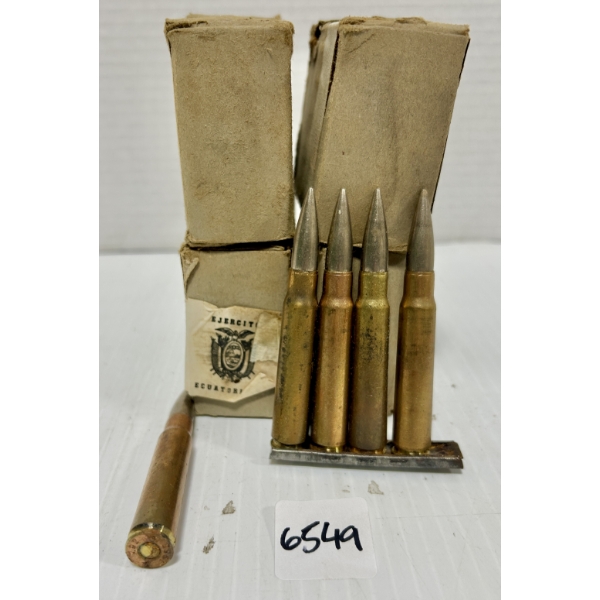 AMMO: 60X 8 MM MAUSER - MILITARY FMJ