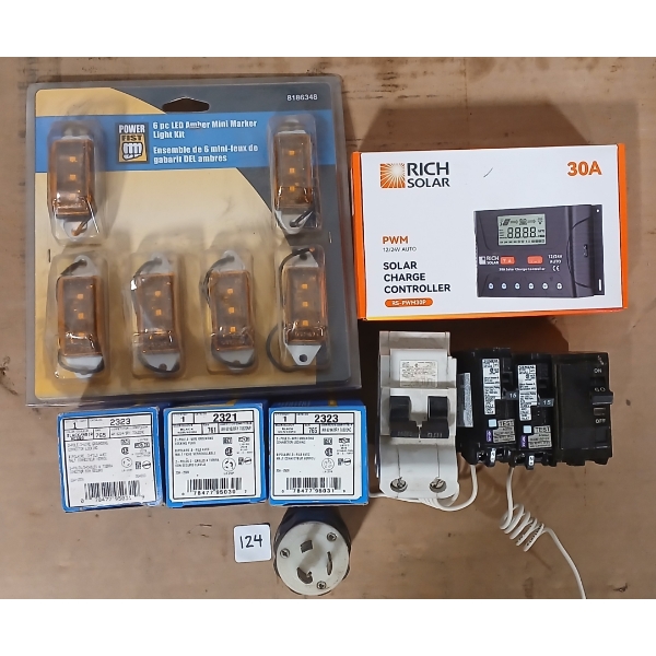 JOB LOT - ELECTRICAL PARTS - LEVITRON CONNECTORS, PLUGS & LED MARKER LIGHTS