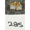 Image 1 : PAIR OF GOLD TONED DIAMONELLE EARRINGS