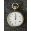 Image 1 : WALTHAM 11J SILVER TONE POCKET WATCH - GRADE NO. 20 - MODEL 1888