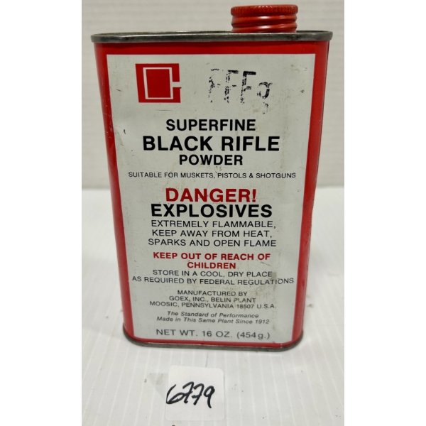 POWDER: APPROX 1 LB GOEX SUPERFINE FFFG BLACK