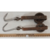 Image 3 : LOT OF 2 - PULLEYS W/ HOOKS - MARKED TORONTO & LTD
