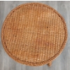 Image 4 : LOT OF 2 - RATTAN CHAIR & SIDE TABLE