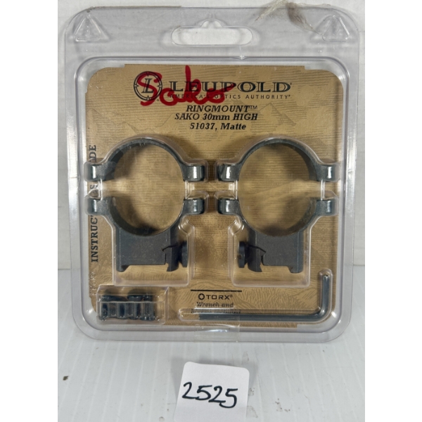 LEUPOLD 30 MM HIGH SCOPE RINGS - FOR SAKO INTERGAL MOUNT