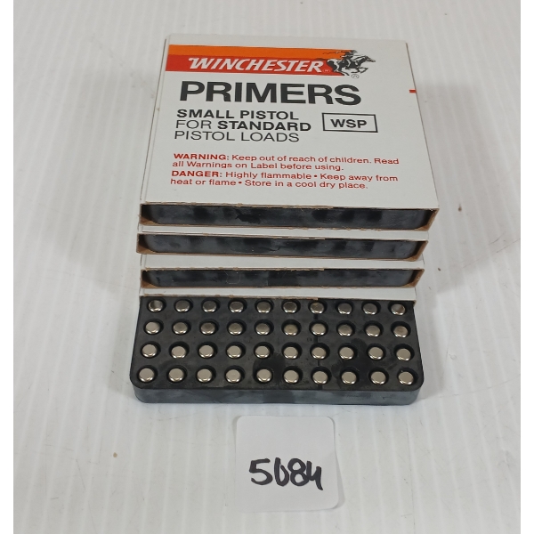 PRIMERS: 400X WINCHESTER NO. WSP SMALL PISTOL PRIMERS