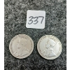 Image 2 : LOT OF 2 - 1919 CDN 50 CENT COINS