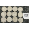 Image 2 : LOT OF 12 - 1953-1966 CDN 25 CENT COINS