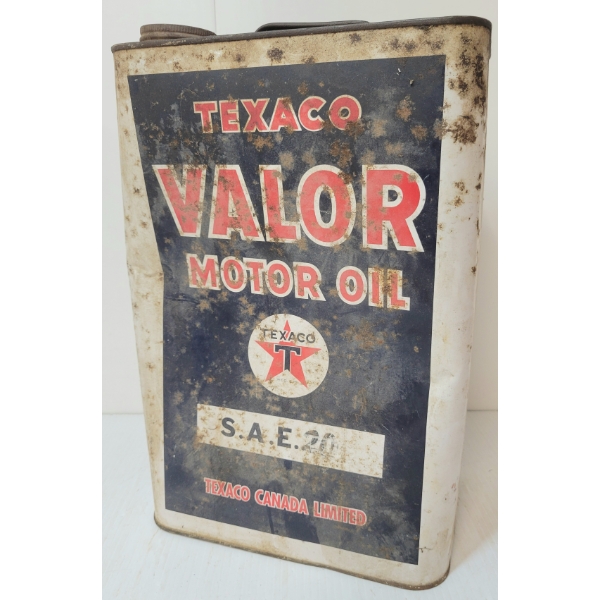TEXACO VALOR MOTOR OIL CAN - 2GAL