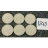 Image 1 : LOT OF 6 - 1968 CDN 25 CENT COINS