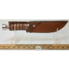 Image 4 : STEEL WARRIOR SW-154 KNIFE W/ LEATHER SHEATH
