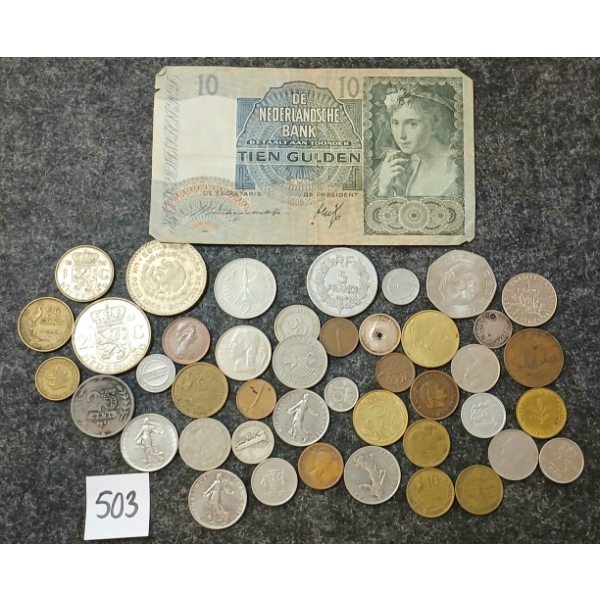 JOB LOT - WORLD COINS & NETHERLANDS BANKNOTE