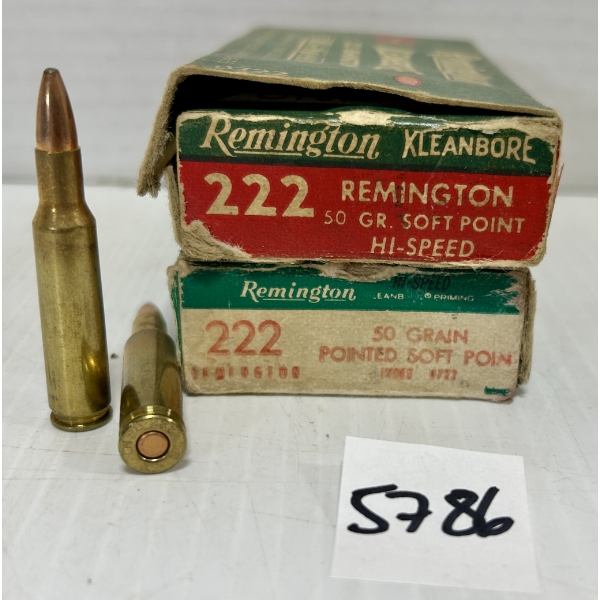 AMMO: 36X MIXED .222 REM - 50 GR HP & SP