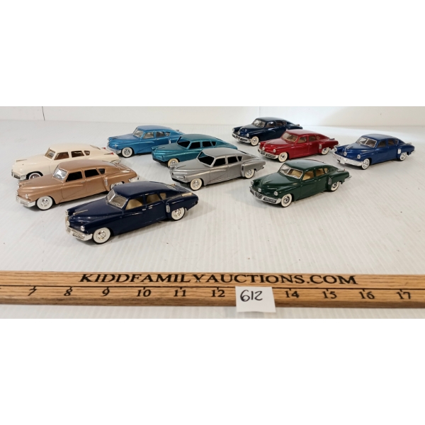 LOT OF 10 - DIECAST MODEL CARS - INCL DINKY, SOLIDO, MATCHBOX, ETC