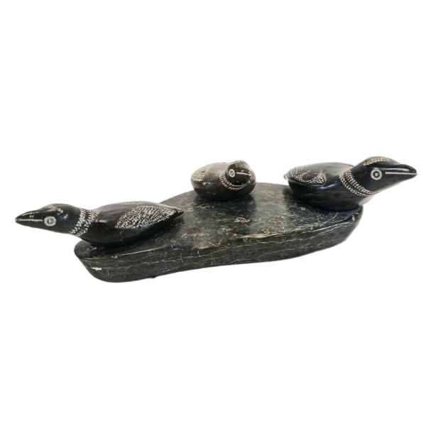 LOON FAMILY BY EASTER PAULOSIE (PRS CDN ARTIST) - STONE