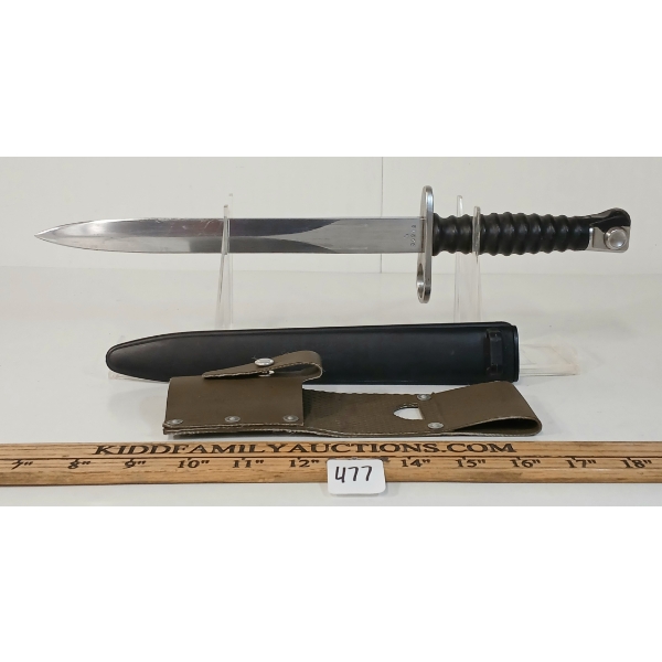 SWISS STG BAYONET W/ SCABBARD & FROG 