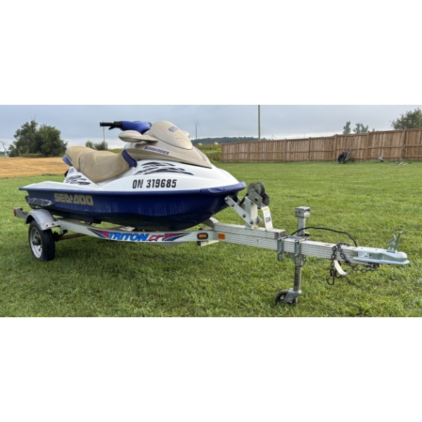 BOMBARDIER SEA DOO ON TRAILER