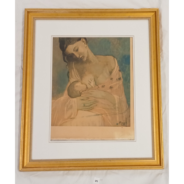 "MATERNITE" BY PABLO PICASSO (1881-1973) - FRAMED PRINT