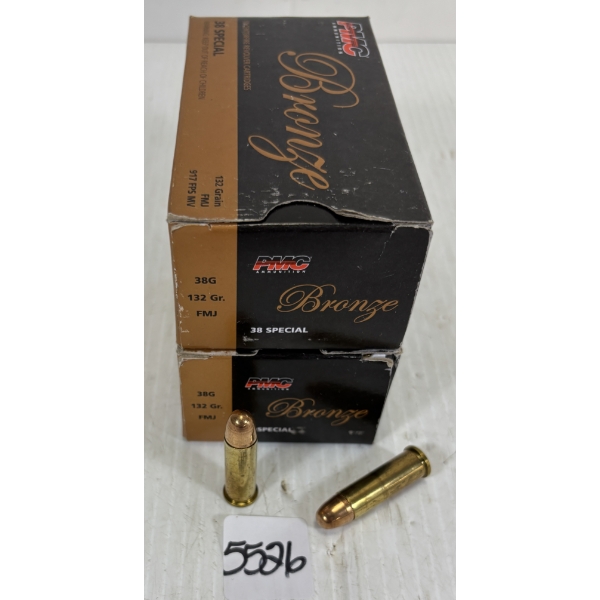 AMMO: 100 X PMC .38 SPL - 132 GR - FMJ