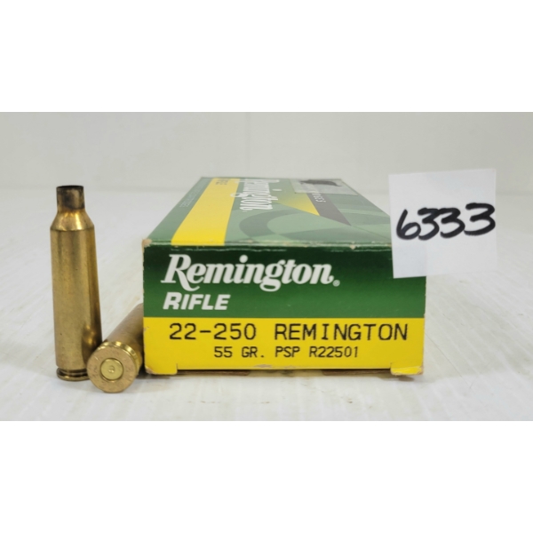 BRASS: 20X REMINGTON .22-250 REM 