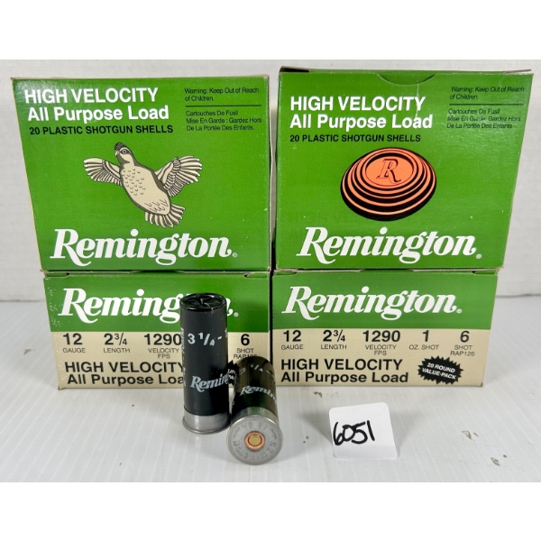 AMMO: 80X REMINGTON 12 GA 2-3/4 IN - #6