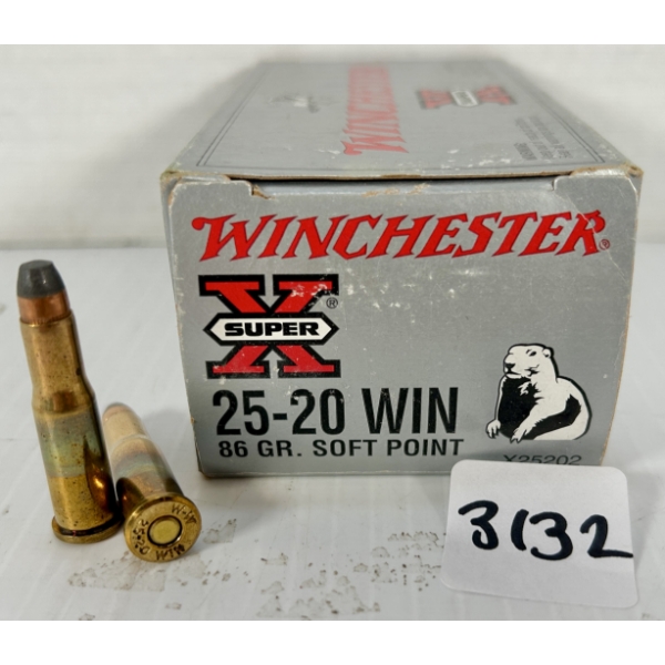 AMMO: 50X WINCHESTER .25-20 WIN - 86 GR SP