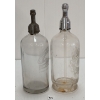 Image 2 : LOT OF 2 - SMITHER & THURSTONE & GRATTAN - CLEAR ACID-ETCHED - SELTZER BOTTLES