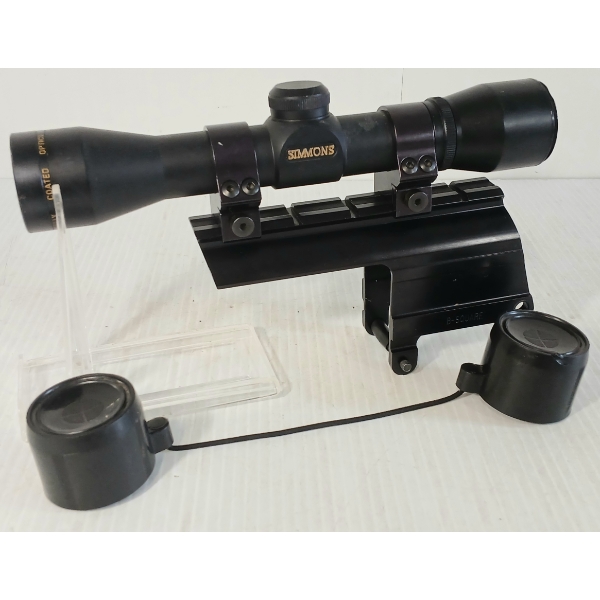 LOT OF 2 - SIMMONS 4X32 SCOPE W/ RINGS & B-SQUARE MOUNT