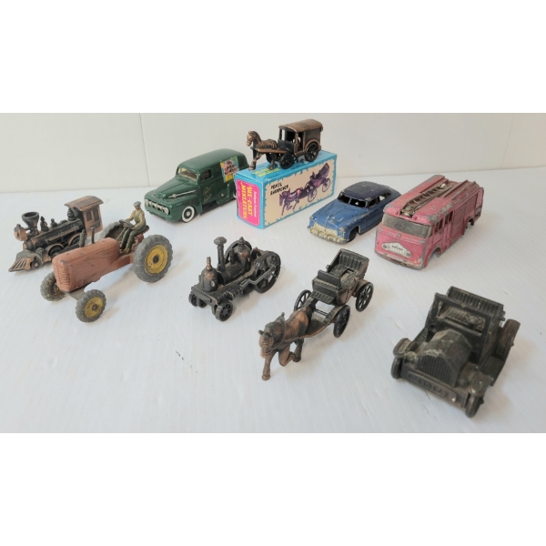 LOT OF 9 - BROOKLIN MODELS & DINKY DIECAST MODELS & MINI MODEL PENCIL SHARPENERS