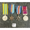 Image 4 : LOT OF 4 - MEDALS - INCL FRANCE & GERMANY STAR, 1939-1945 STAR, BRITISH & KOREA SERVICE
