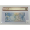 Image 2 : 2006 CDN $5 BANKNOTE - BCS GRADED - 3 DIGIT RADAR