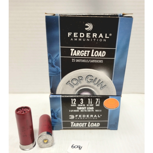 AMMO: 50X FEDERAL 12 GA 2 3/4 IN NO 7.5