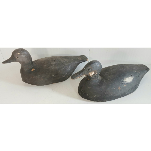 LOT OF 2 - VINTAGE DECOY DUCKS W/ WEIGHTS
