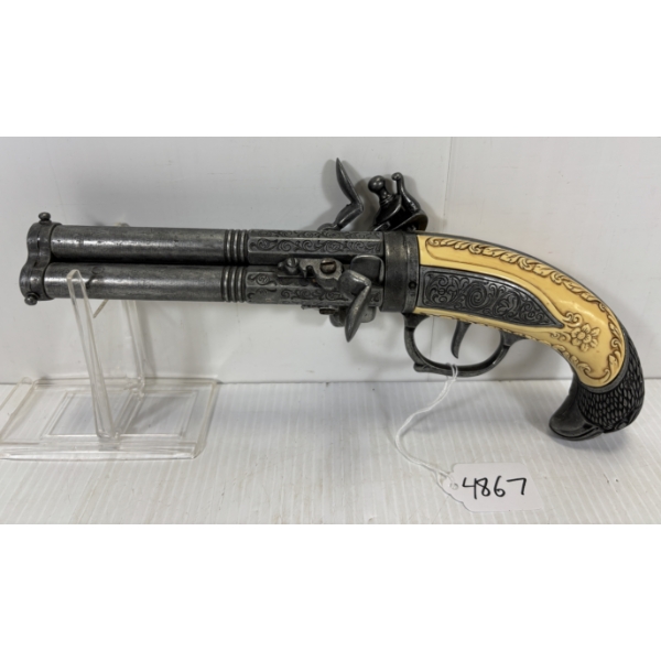 FLINTLOCK REPLICA - TRIPLE BARREL - NO PAL REQUIRED