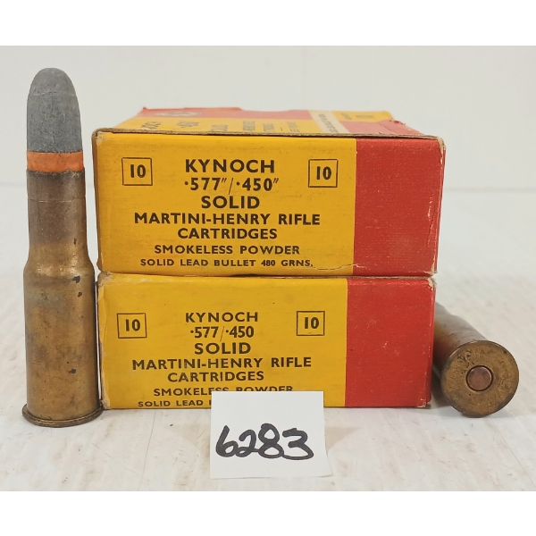 AMMO: 20X KYNOCH .57/.450 MARTINI-HENRY - 480GR