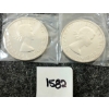 Image 2 : LOT OF 2 - 1953 & 1954 CDN SILVER DOLLARS - VOYAGEUR
