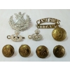 Image 2 : LOT OF 11 - CAMERON HIGHLANDERS BUCKLES, SPORRAN BADGE PIPS & BUTTONS 