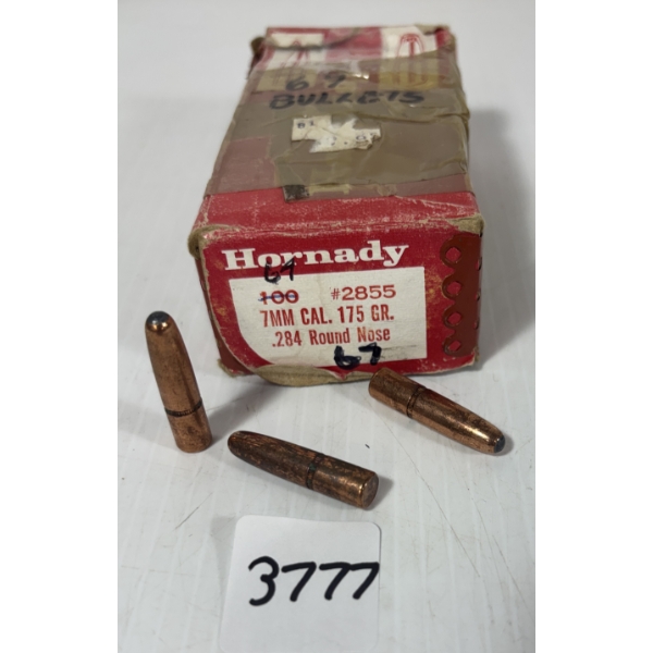 BULLETS: 67 X HORNADY 7 MM - 175 GR