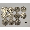Image 2 : LOT OF 11 - 1969-1982 CDN JACQUES CARTIER & VOYAGEUR SILVER DOLLAR COINS 
