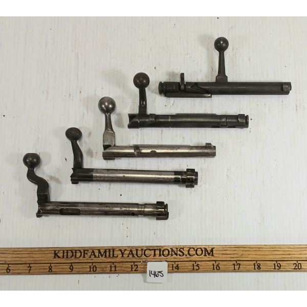 LOT OF 5 - MILITARY STYLE BOLTS