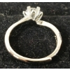 Image 3 : PLATINUM PLATED SIMULATED DIAMOND (CZ) SOLITAIRE RING
