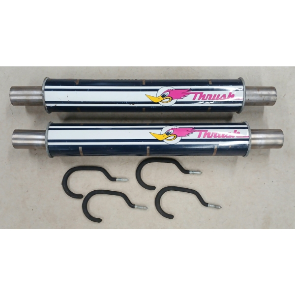LOT OF 2 - 1960'S NEW-OLD STOCK THRUSH MUFFLERS